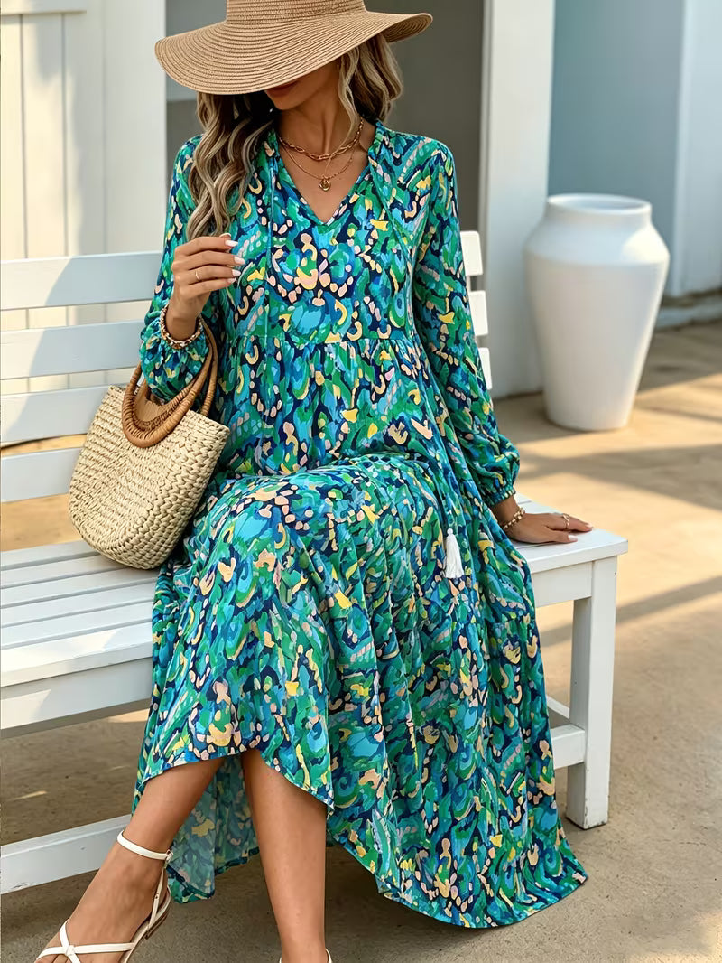 Bohemian Tassel Maxi Dress