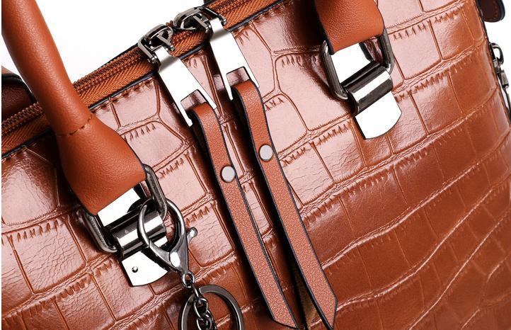 Palmer | 4-Piece Crocodile Pattern Handbag