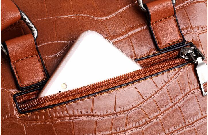 Palmer | 4-Piece Crocodile Pattern Handbag