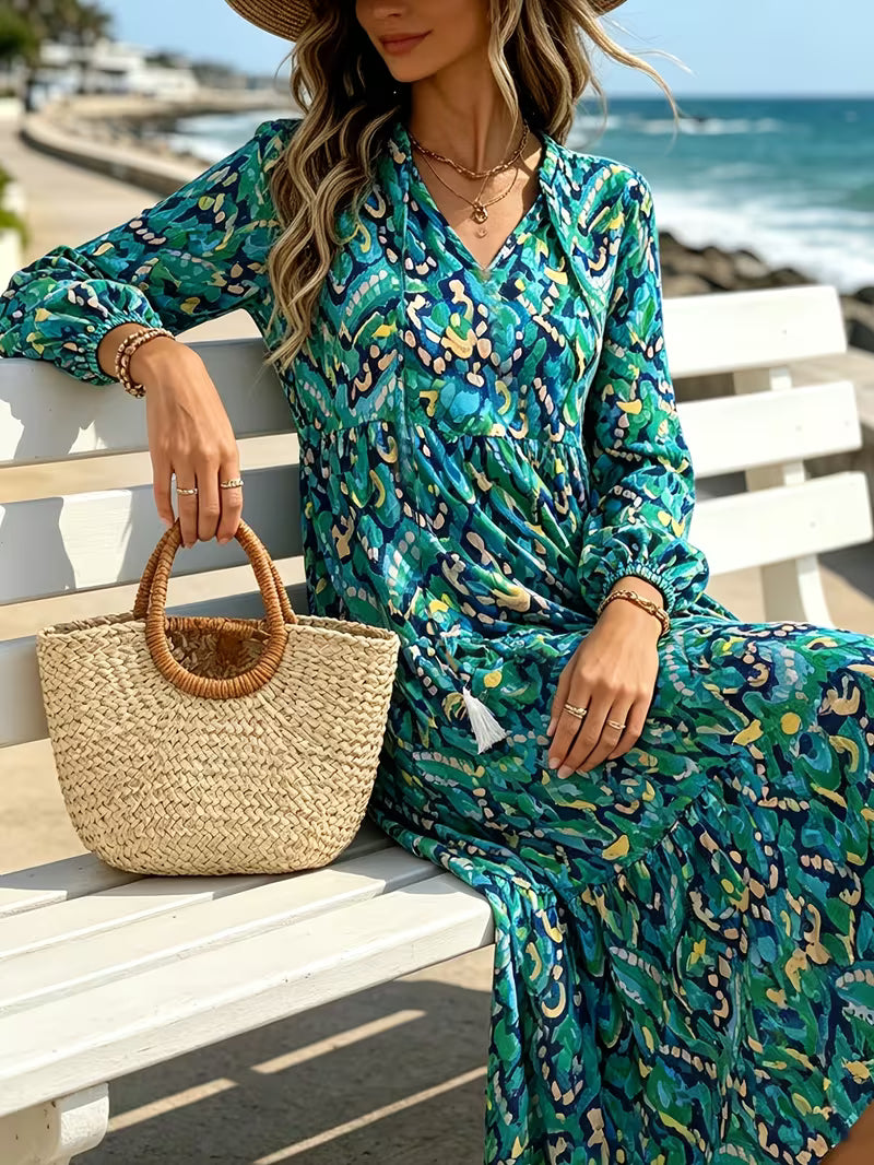 Bohemian Tassel Maxi Dress