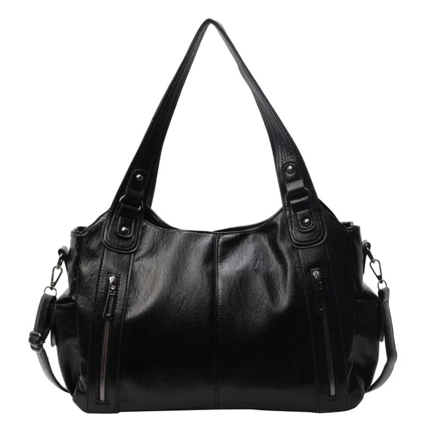 Uma | Dual Zipper Large Capacity Shoulder Bag