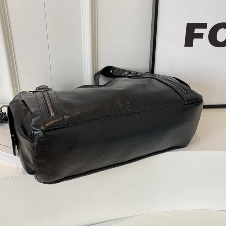 Uma | Dual Zipper Large Capacity Shoulder Bag