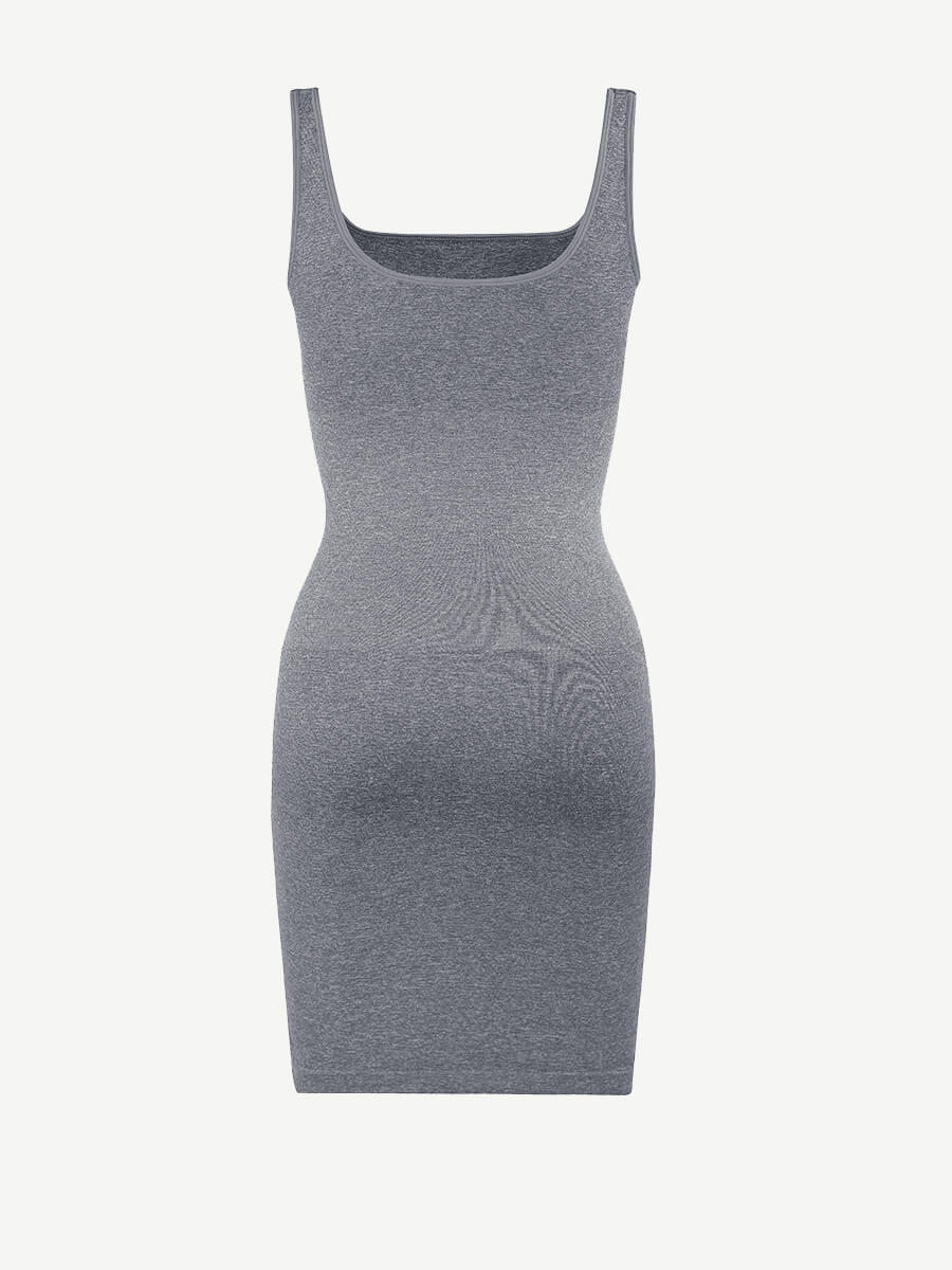 Square-Neck Seamless Dress