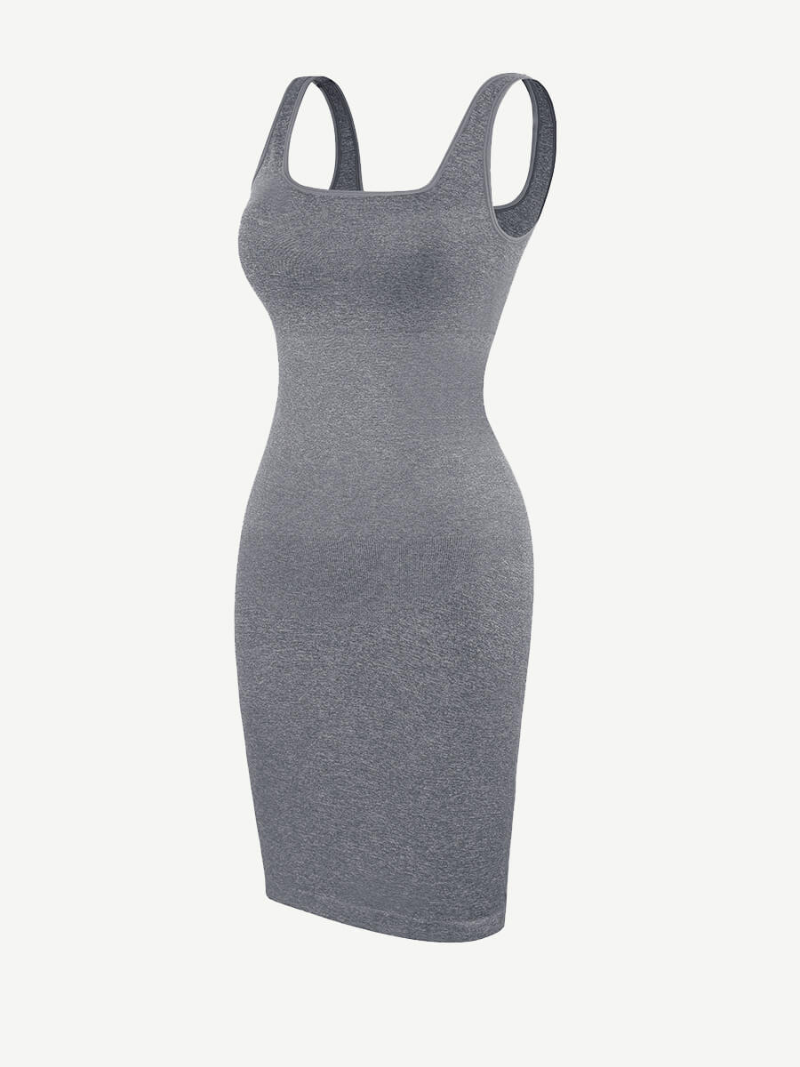 Square-Neck Seamless Dress