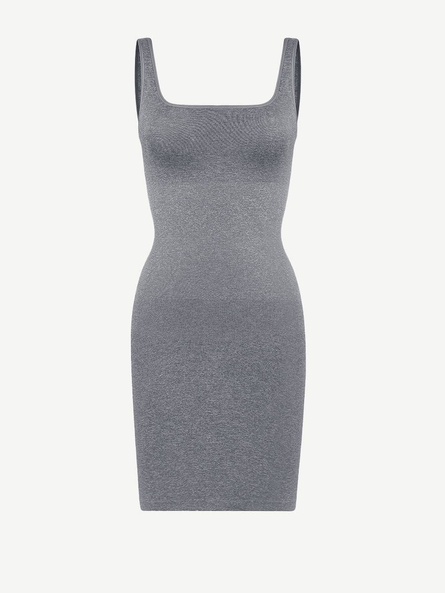 Square-Neck Seamless Dress