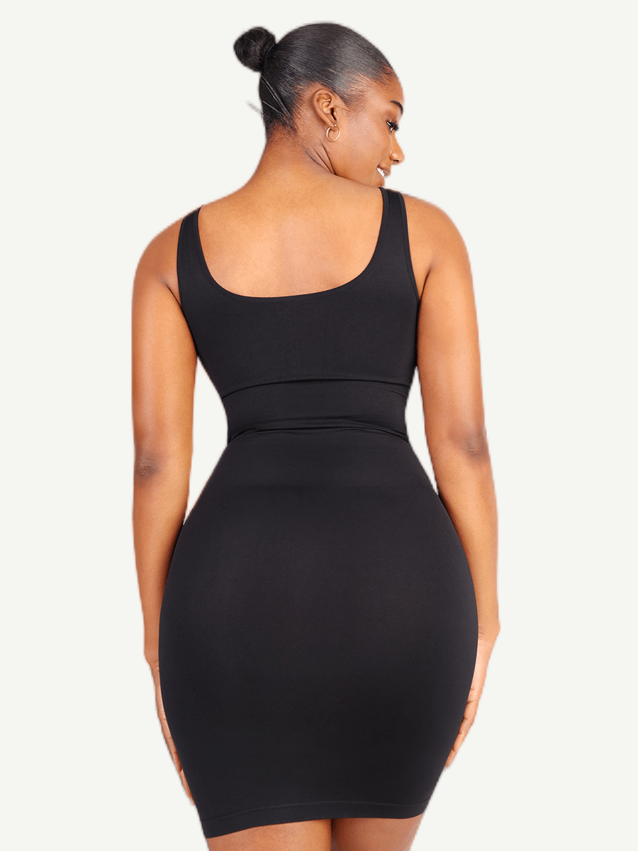 Square-Neck Seamless Dress