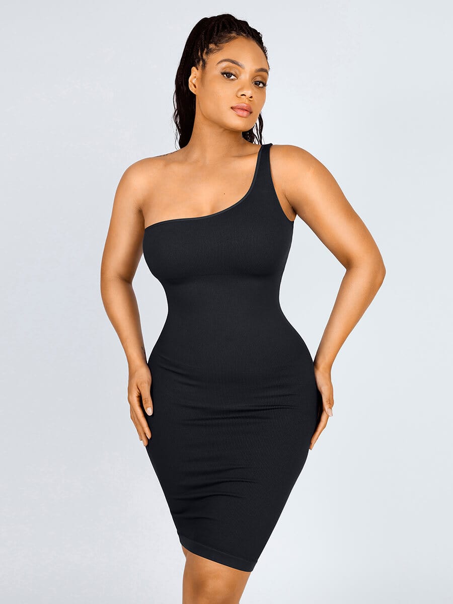 Seamless One-Shoulder Dress