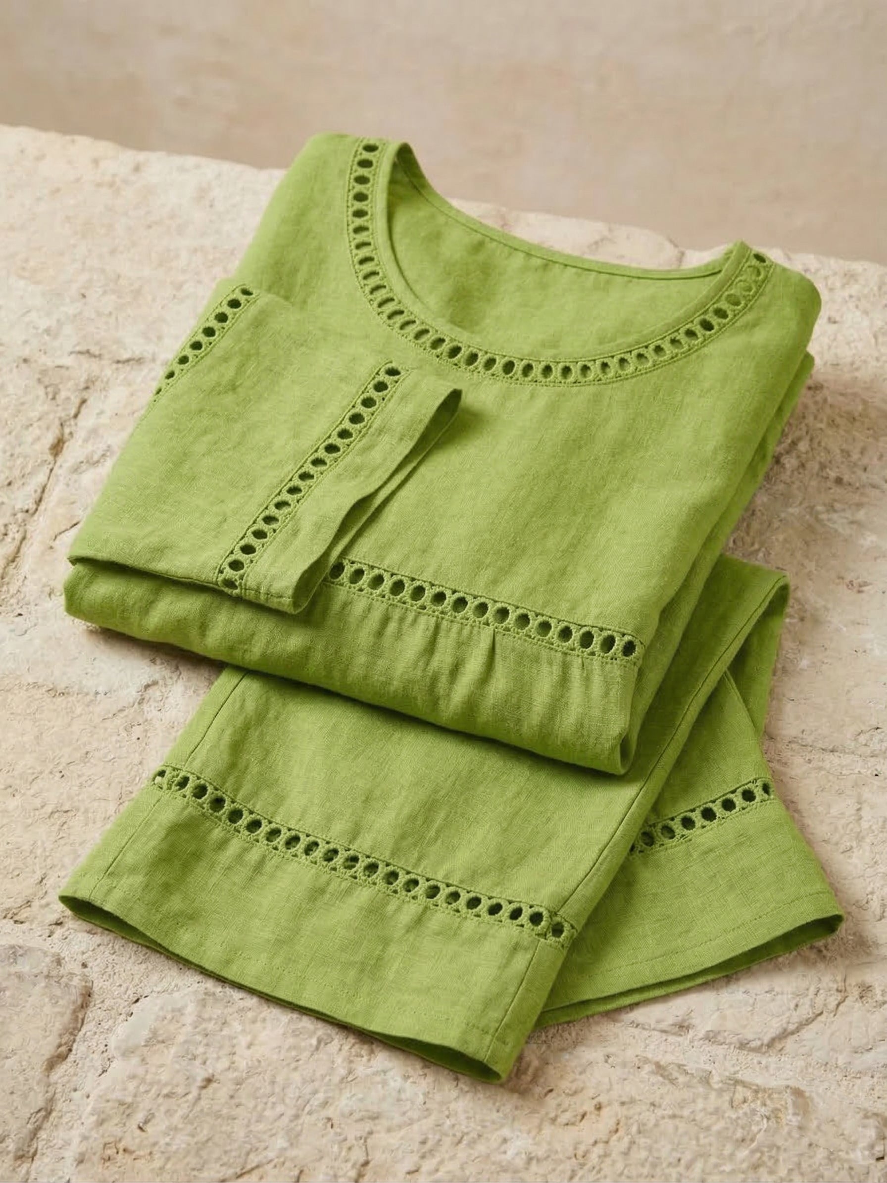 Matilda™ Vintage Casual Loose-Fit Linen Two-Piece Set