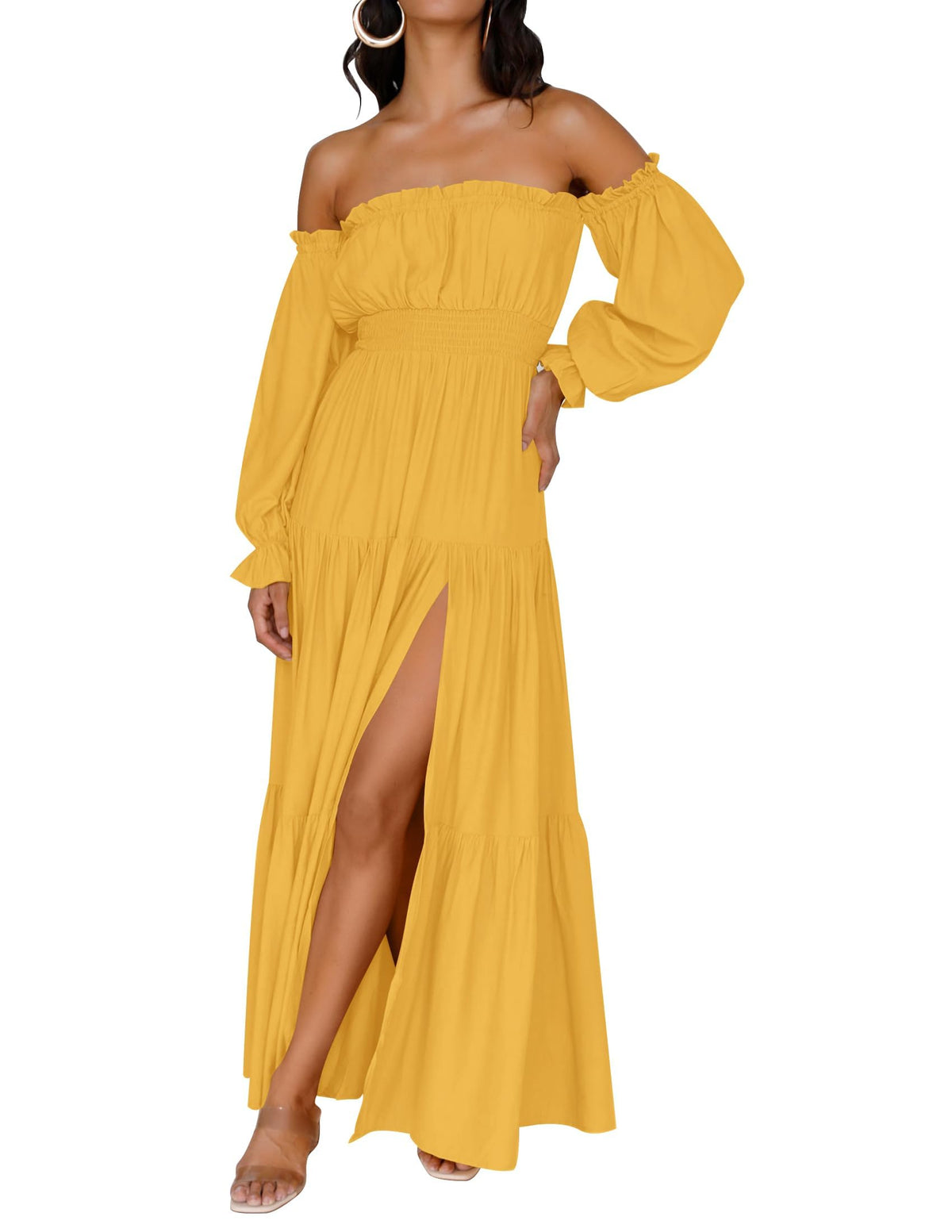 Amara™ Off-Shoulder Maxi Dress 💕