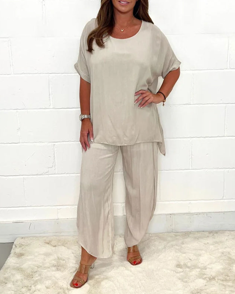 Amelia | Comfortable & Relaxed Solid Two-Piece Set