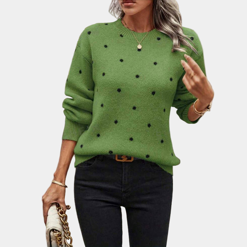 KYLIE | Elegant Dot Knit Sweater