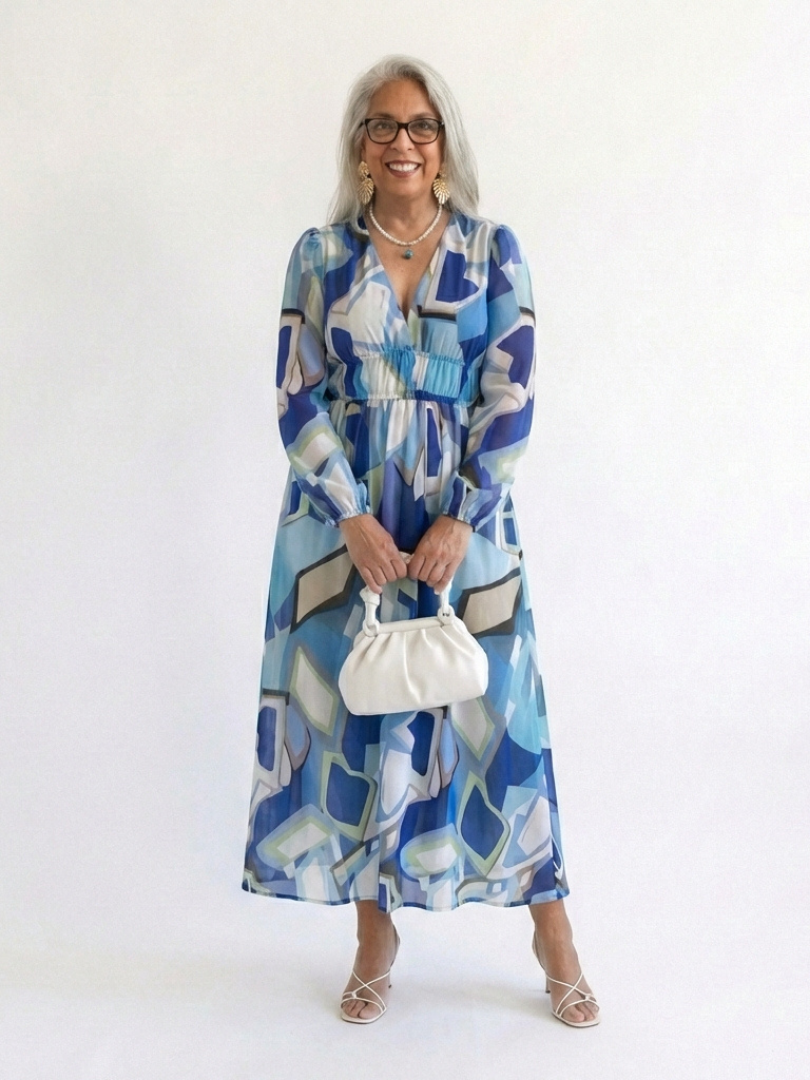 Althea | Long Sleeve Floral Maxi Dress