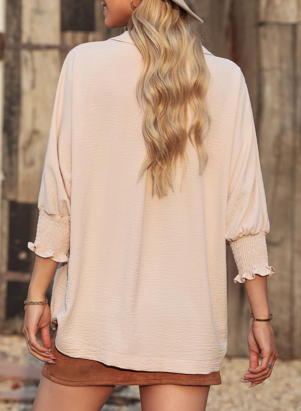 ANNIE | V Neck Basic Blouse