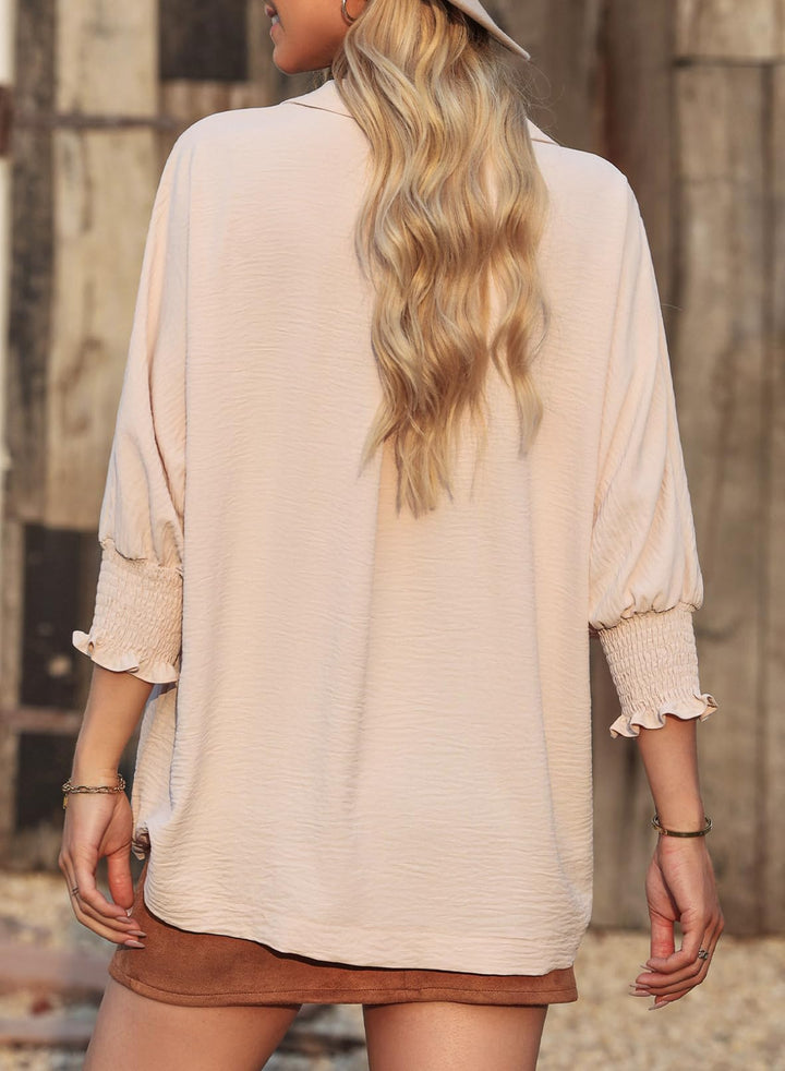 ANNIE | V Neck Basic Blouse