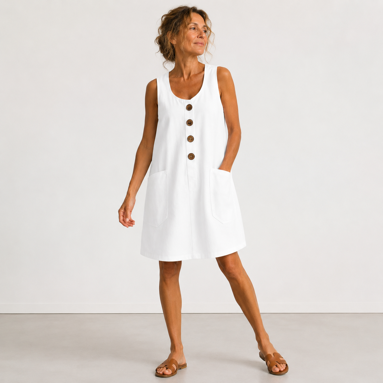 Macey's - Cotton Linen Dress