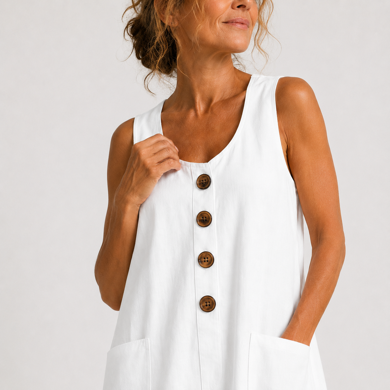 Macey's - Cotton Linen Dress