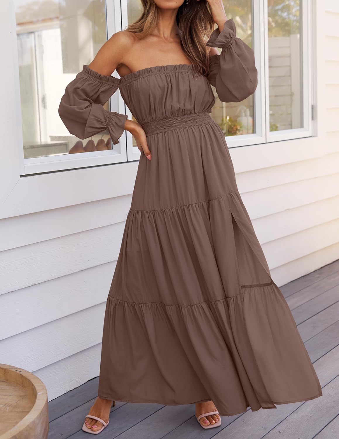 Amara™ Off-Shoulder Maxi Dress 💕