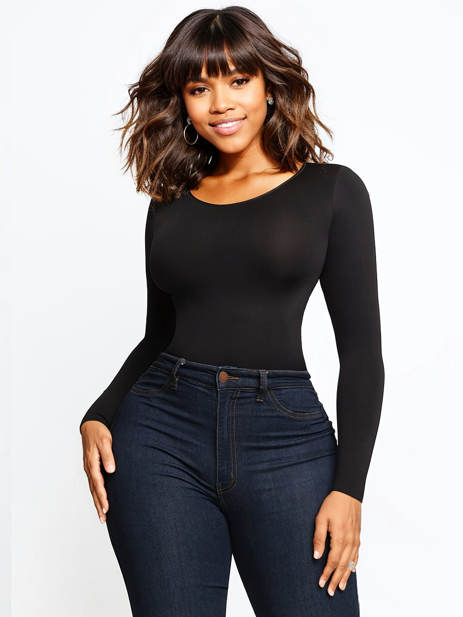 Everyday Long-Sleeve Shaping Bodysuit