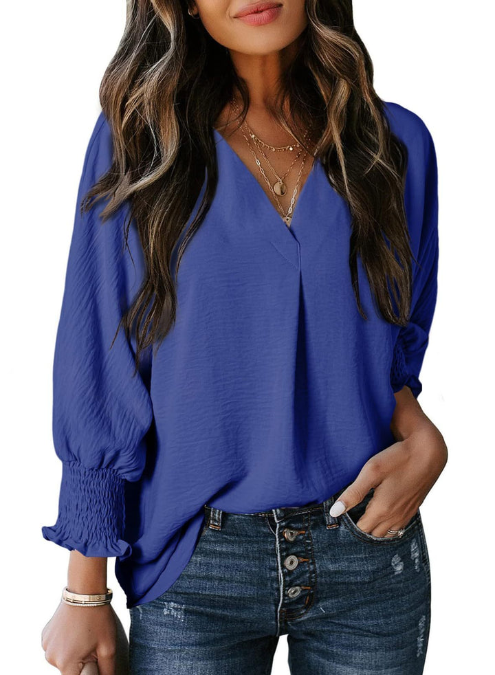 ANNIE | V Neck Basic Blouse