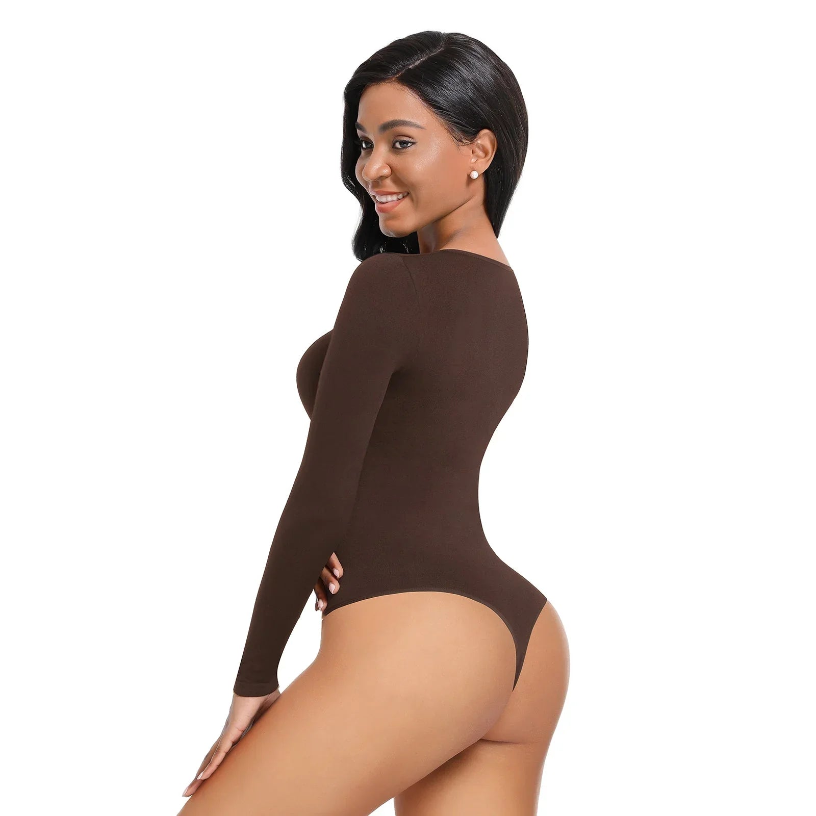 Everyday Long-Sleeve Shaping Bodysuit