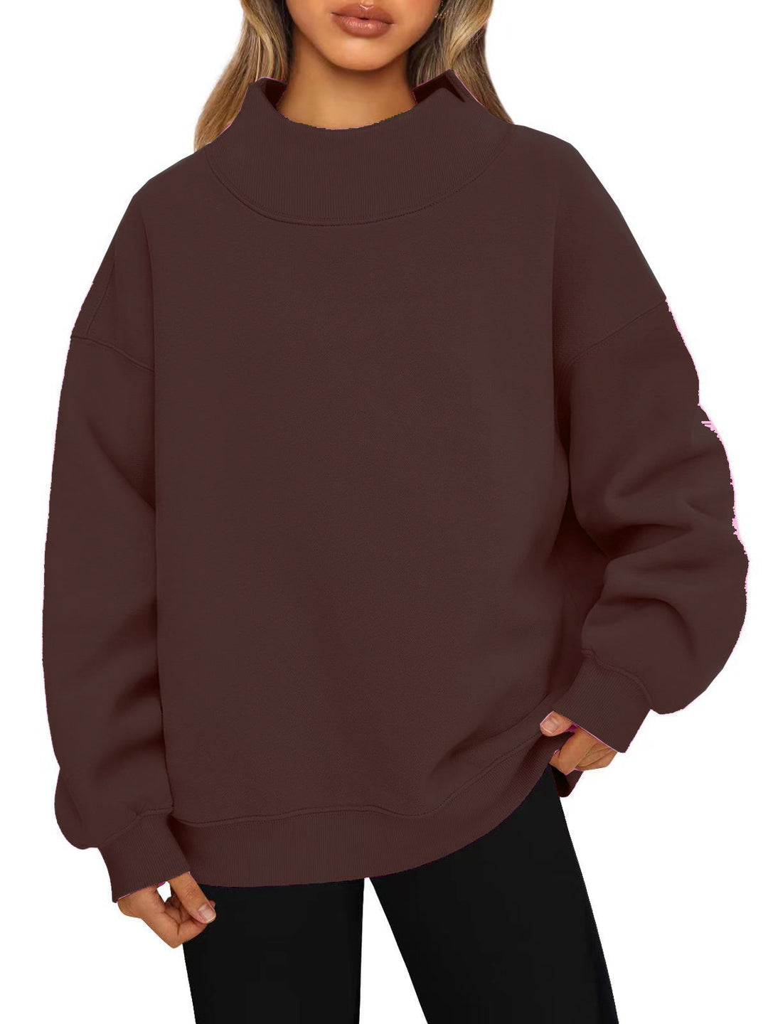 SERENA | High Collar Sweatshirt