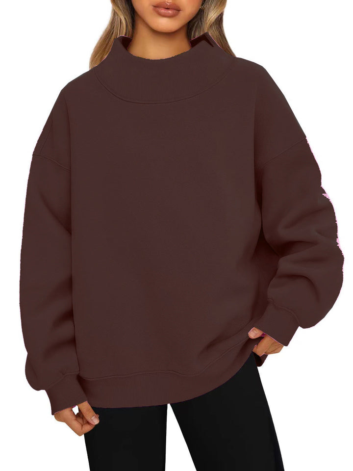 SERENA | High Collar Sweatshirt
