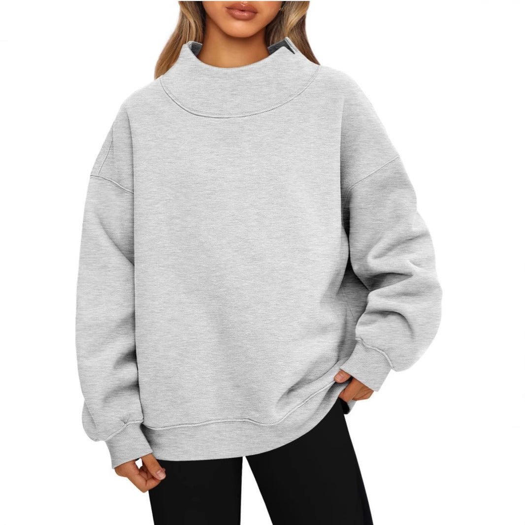 SERENA | High Collar Sweatshirt