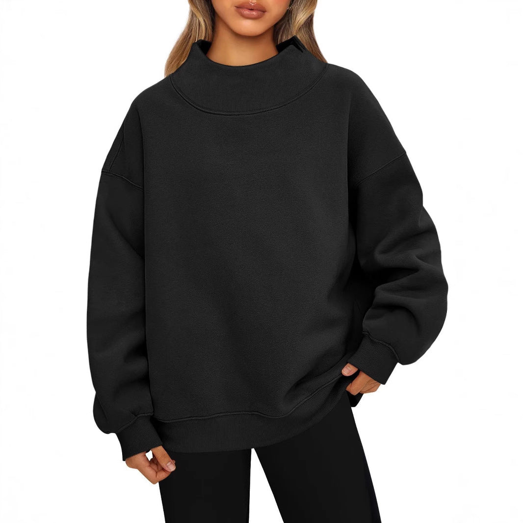 SERENA | High Collar Sweatshirt