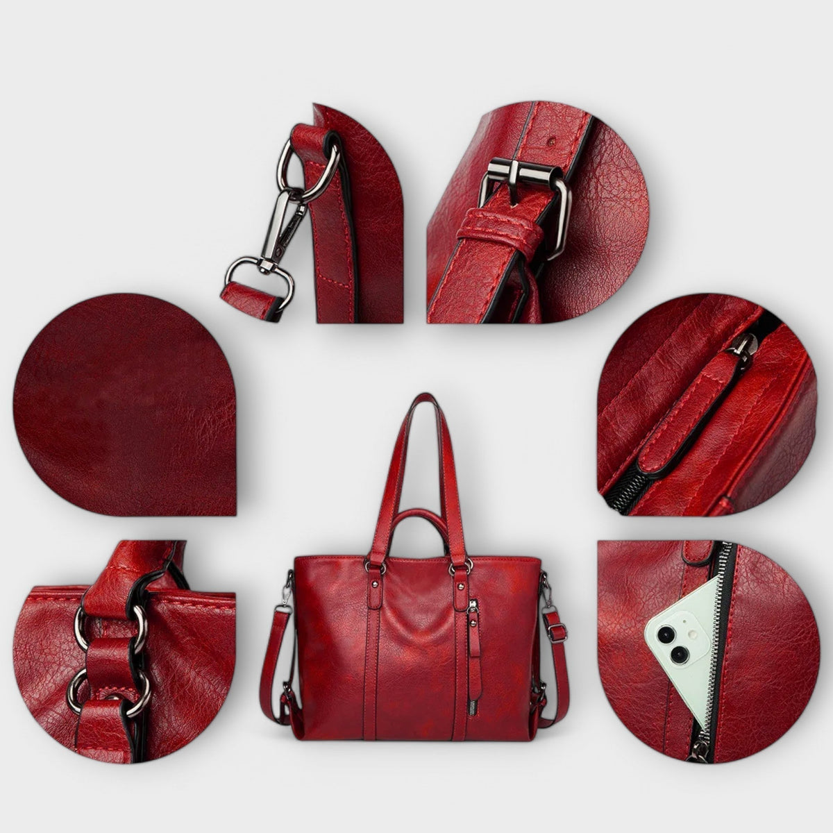 Olivia | Women  Large Leather Bag