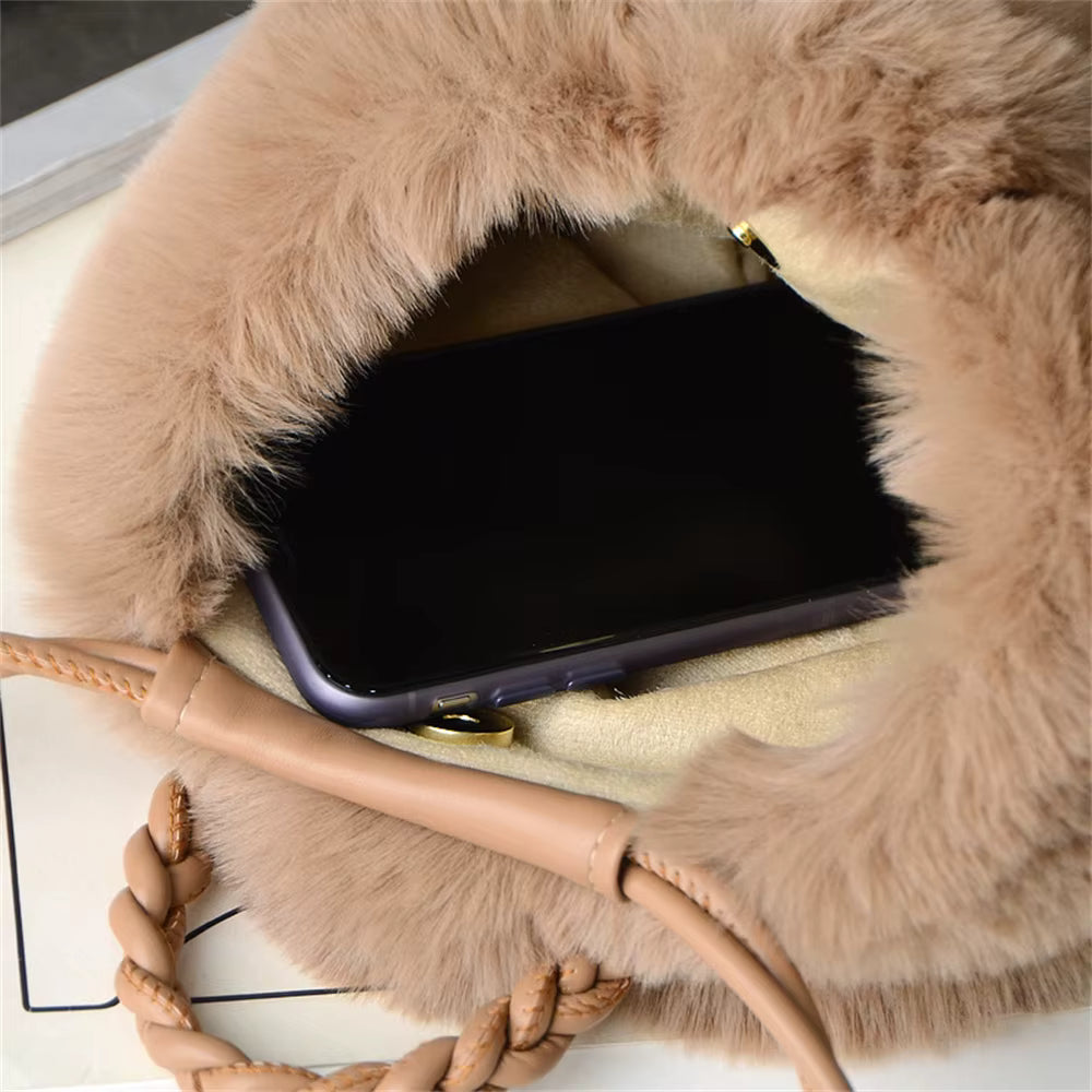 Marilyn | Plush Pumpkin Shoulder Tote