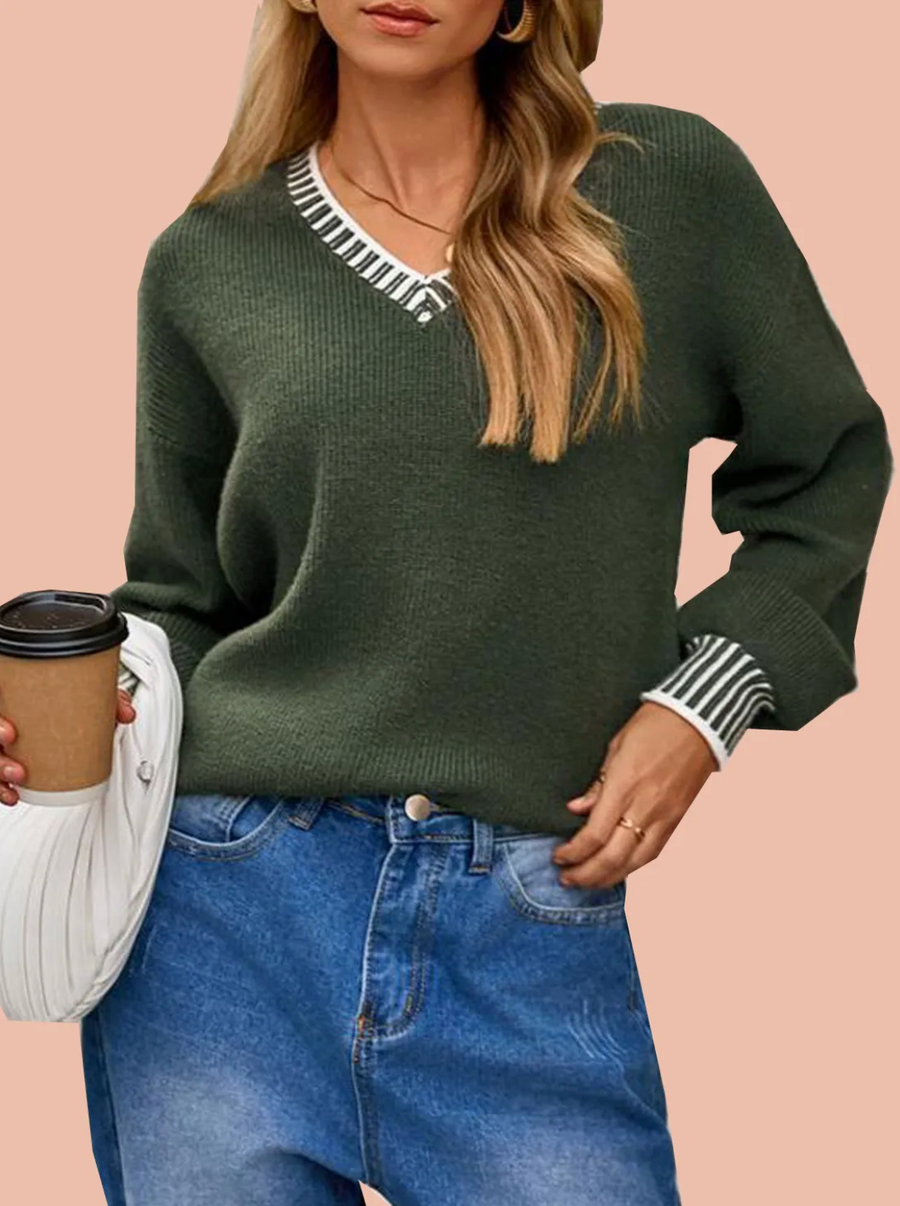 BONNIE | V Neck Sweater