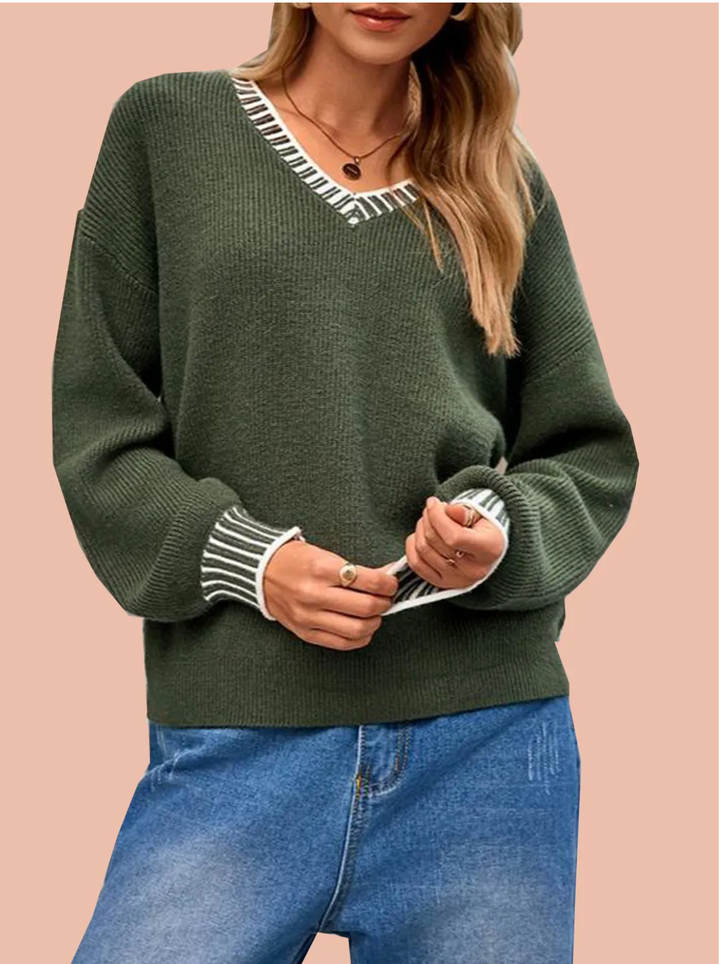 BONNIE | V Neck Sweater