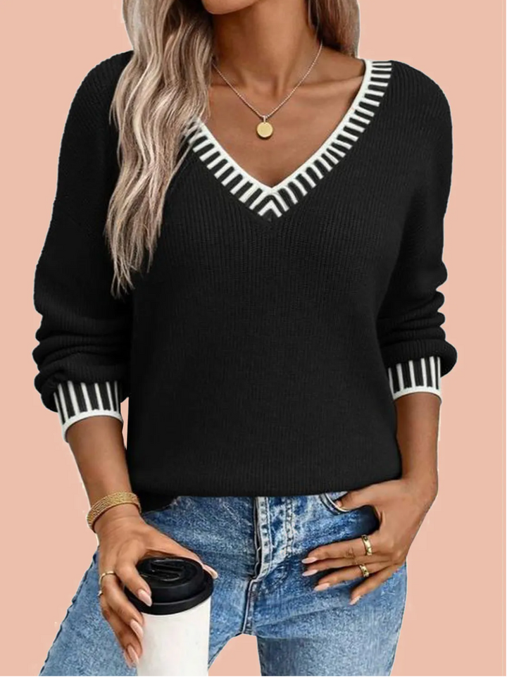 BONNIE | V Neck Sweater