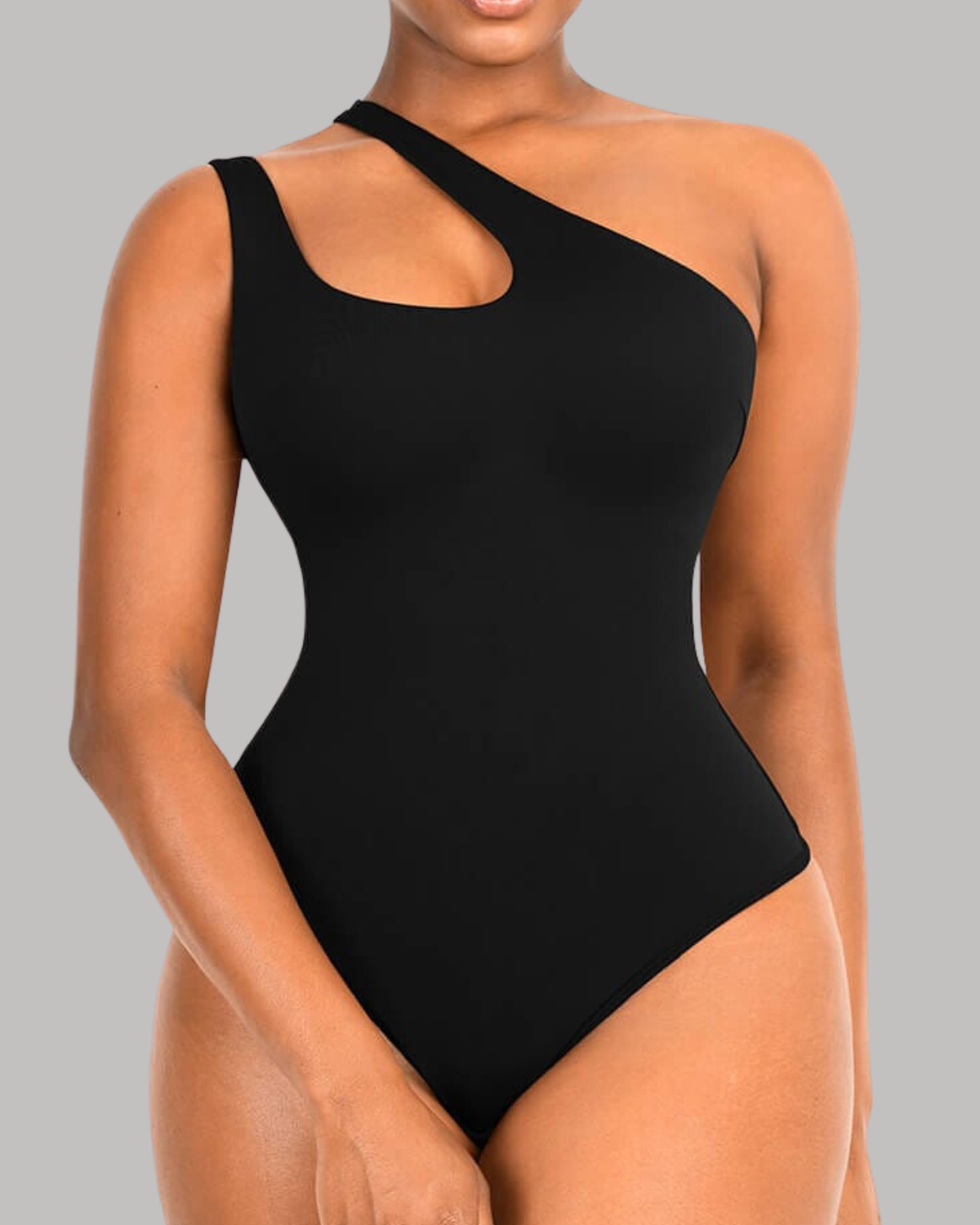 Solo Elegance Asymmetrical Thong Bodysuit