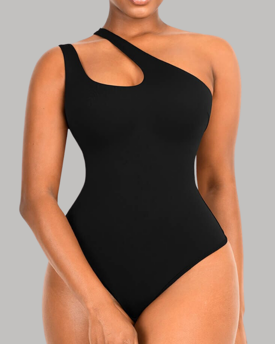 Solo Elegance Asymmetrical Thong Bodysuit