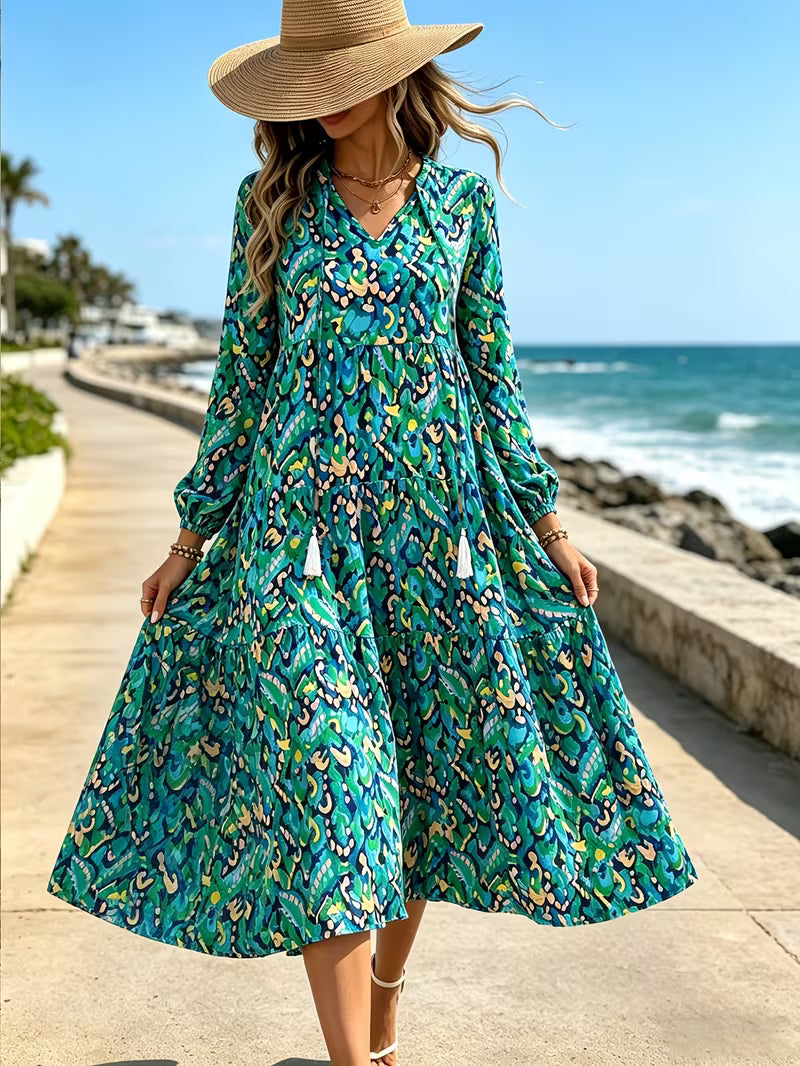 Bohemian Tassel Maxi Dress