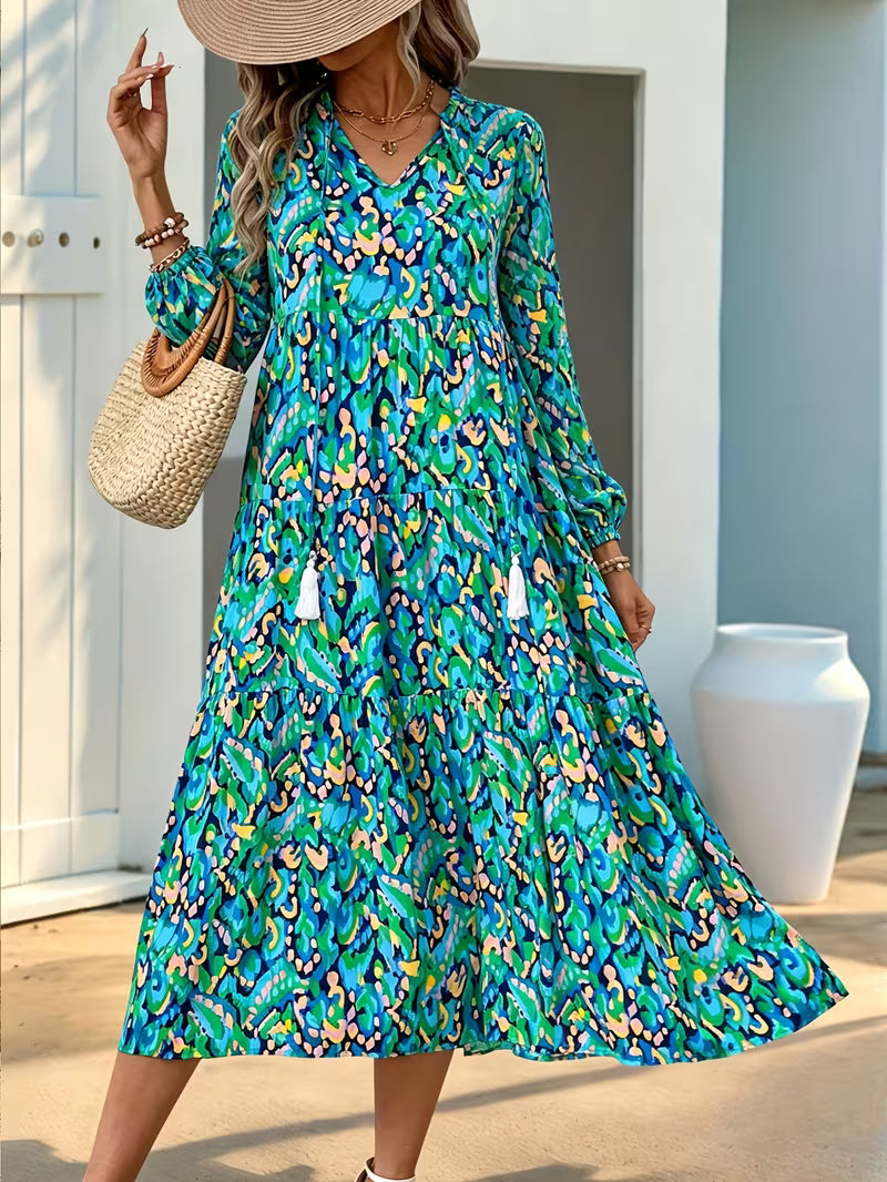 Bohemian Tassel Maxi Dress