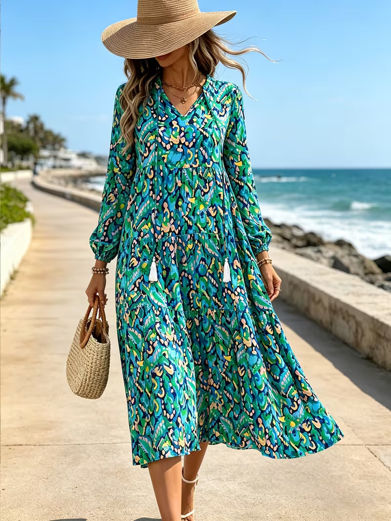 Bohemian Tassel Maxi Dress