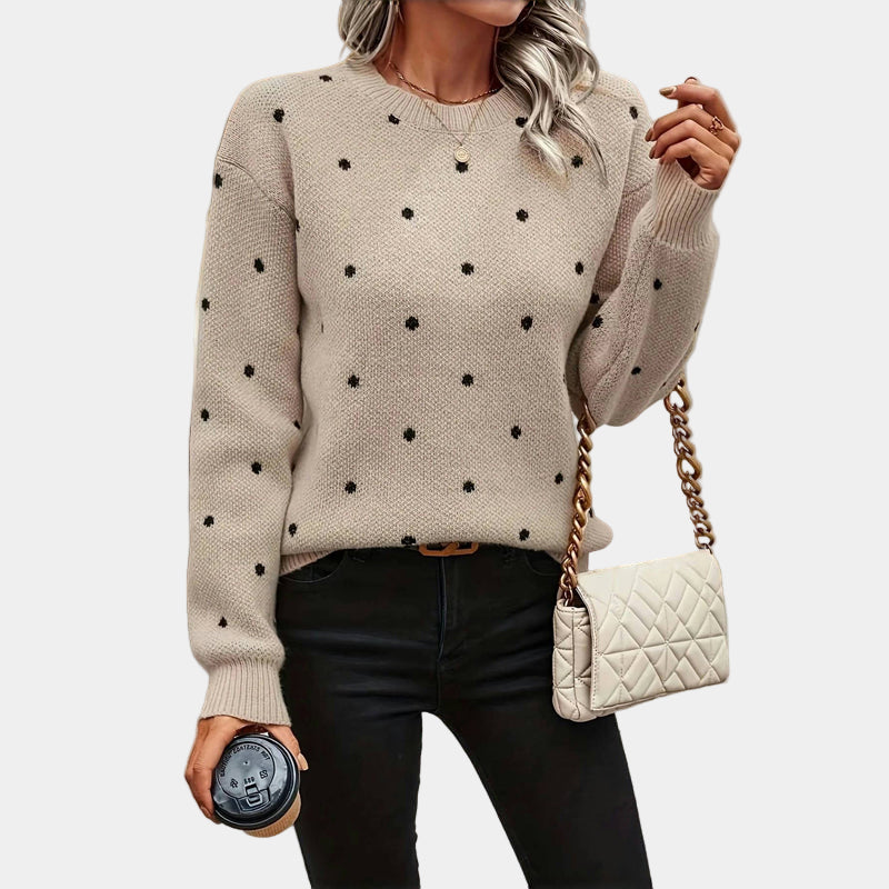 KYLIE | Elegant Dot Knit Sweater