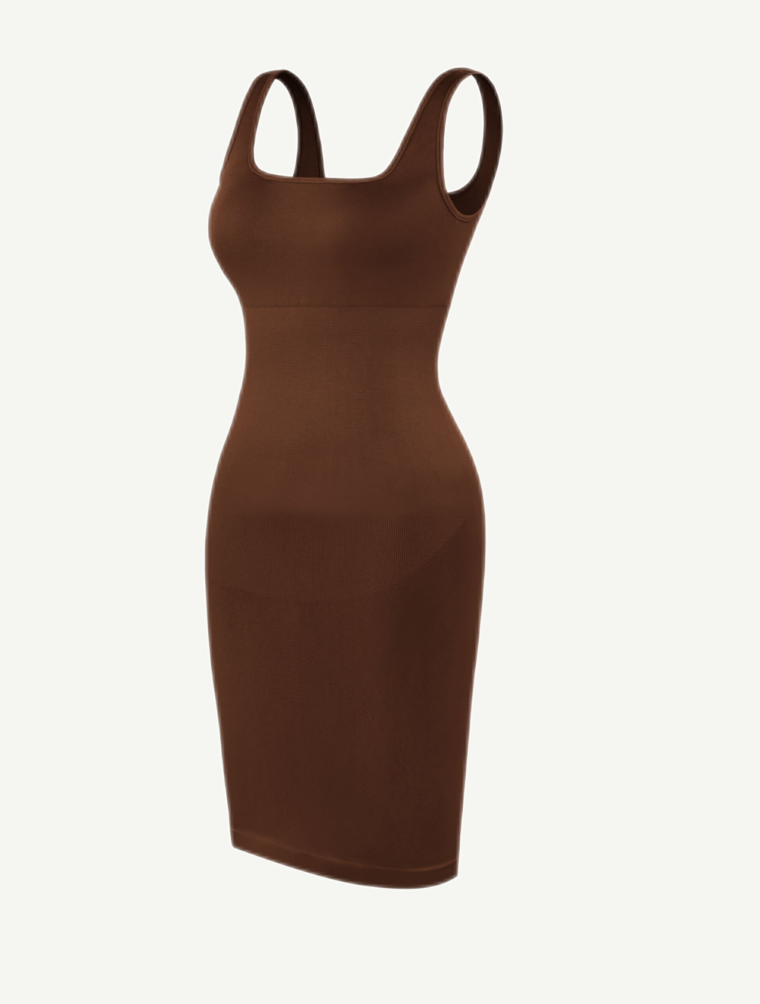 Square-Neck Seamless Dress