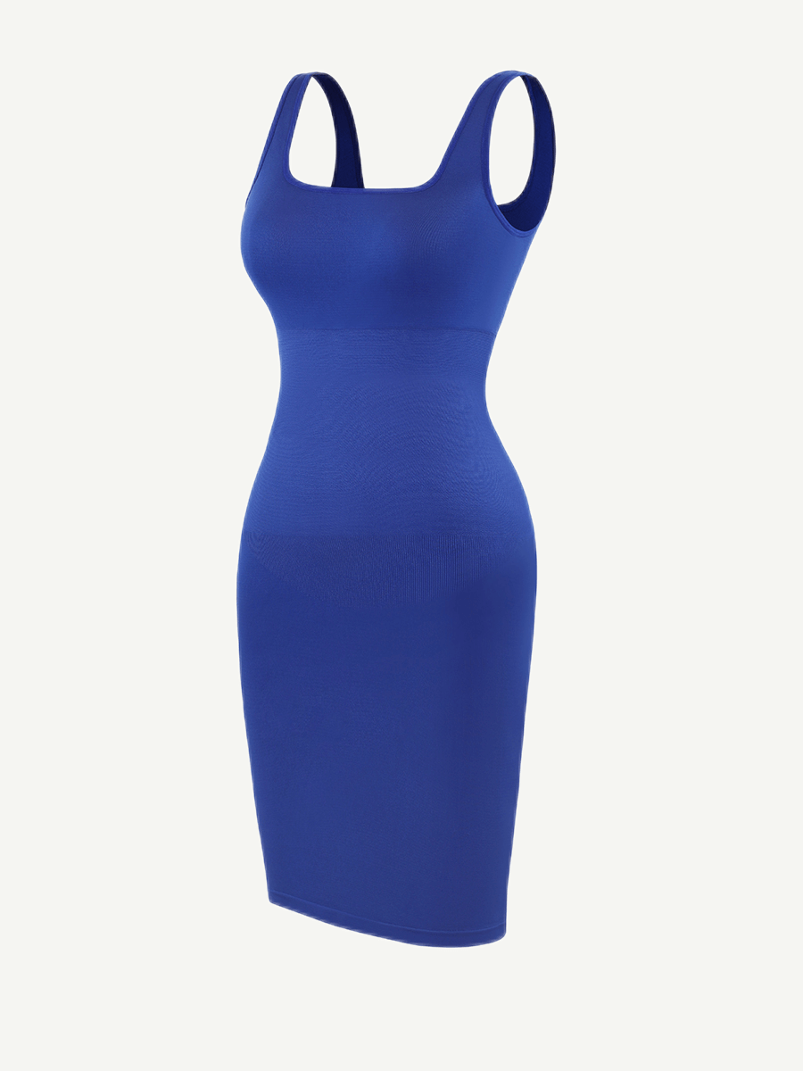 Square-Neck Seamless Dress