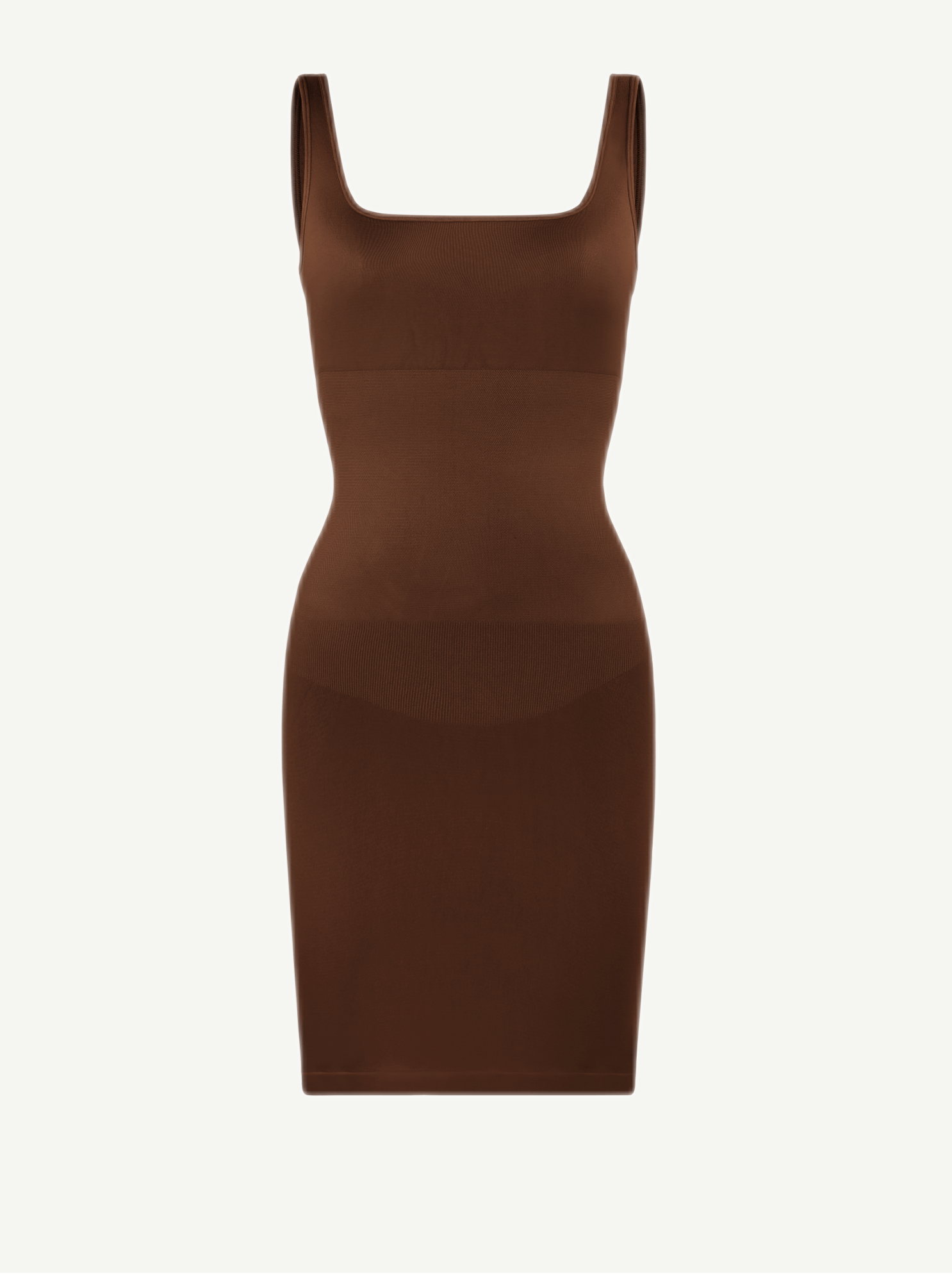 Square-Neck Seamless Dress