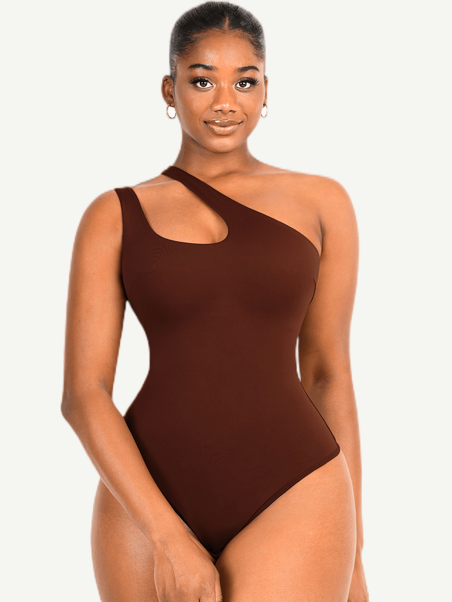 Solo Elegance Asymmetrical Thong Bodysuit