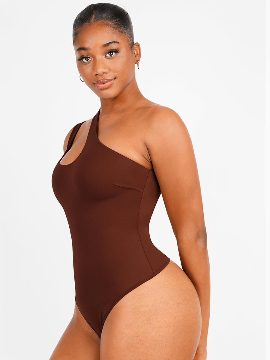 Solo Elegance Asymmetrical Thong Bodysuit