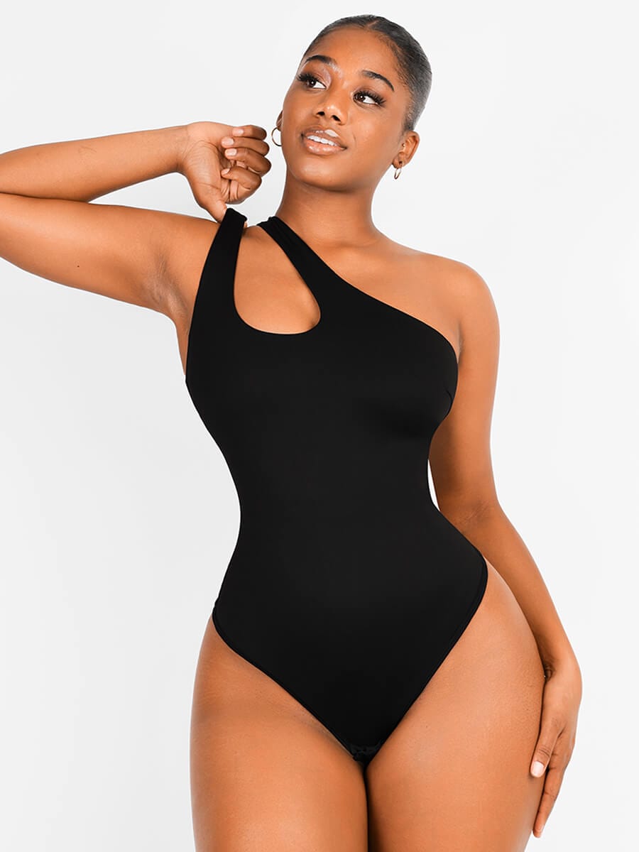 Solo Elegance Asymmetrical Thong Bodysuit