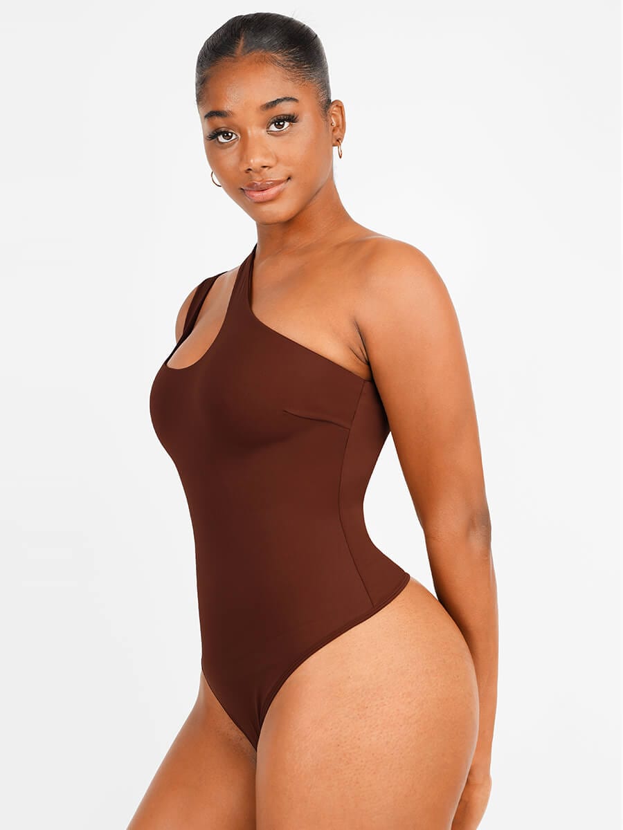 Solo Elegance Asymmetrical Thong Bodysuit