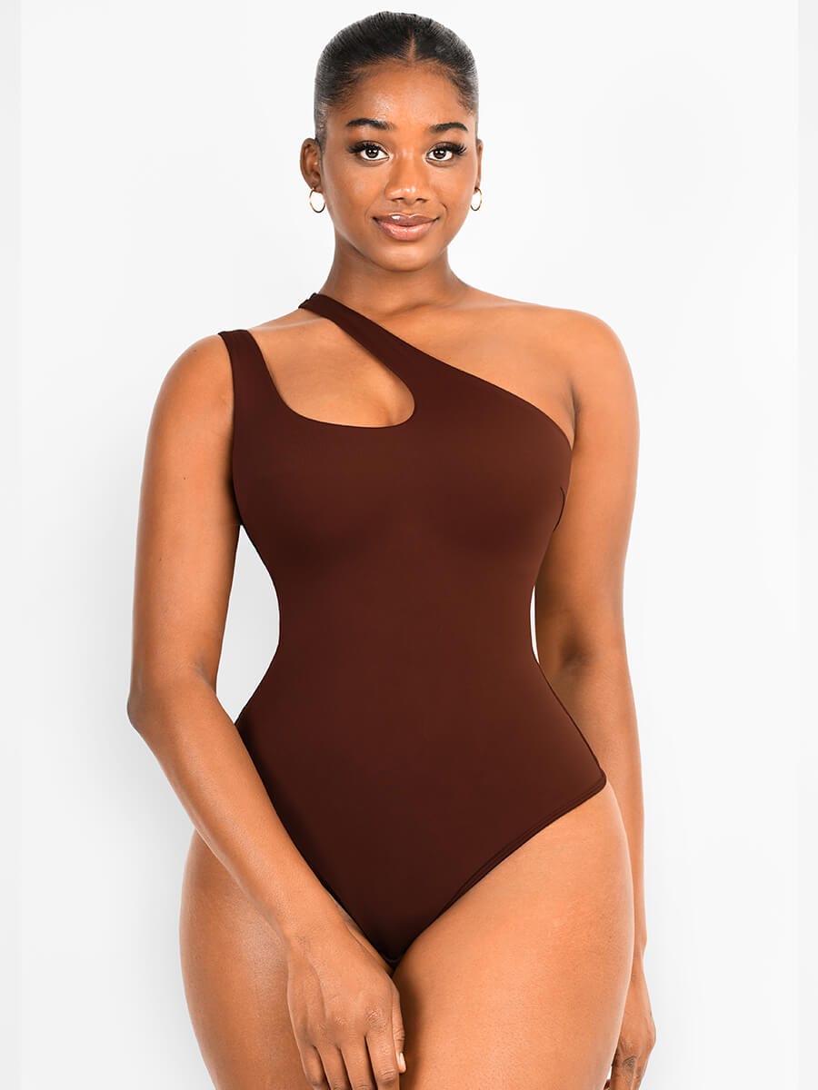 Solo Elegance Asymmetrical Thong Bodysuit